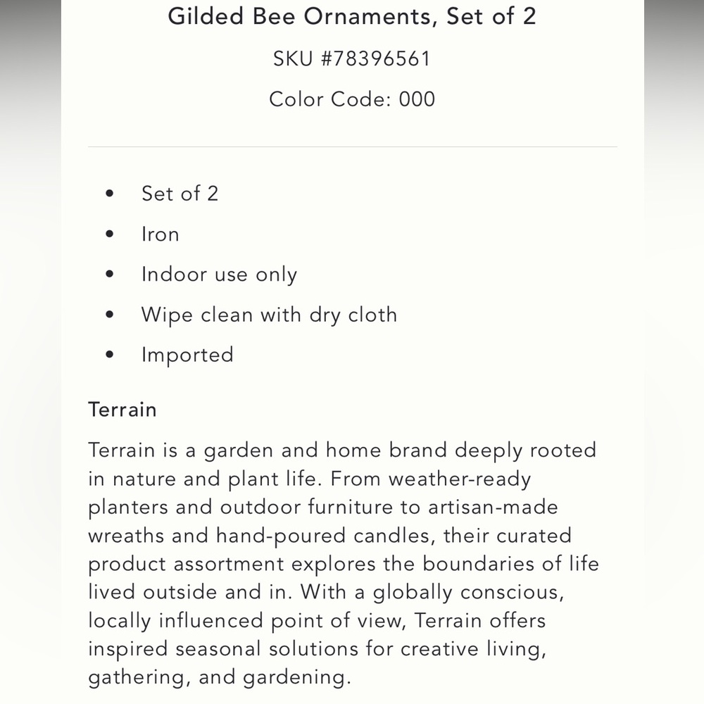 Gilded Bee 🐝 Holiday Ornaments set of 2 - Picture 5 of 8